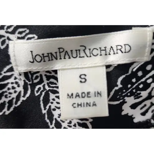 John Paul Richard Maxi Dress Paisley Print Sleeveless Casual Black‎ S Black