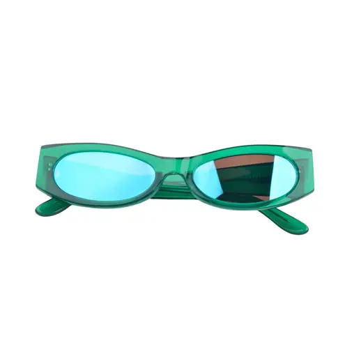Revolve Karen Wazen Ciara Green Tea Mirror Sunglasses - Image 9