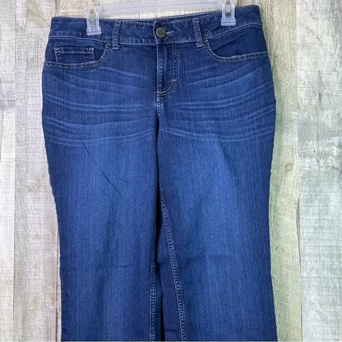 Riders By Lee Size 8 Petite Indigo MidRise Straight Leg Blue Denim Jeans