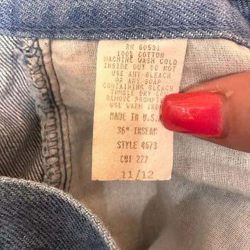 Roughrider by Circle T High Rise Vintage Bareback Western Jeans Size 11/12 Blue