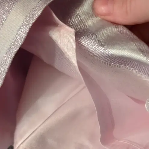 Moshita Couture Lavender And Silver Metallic Skirt Suit Size 16 Purple