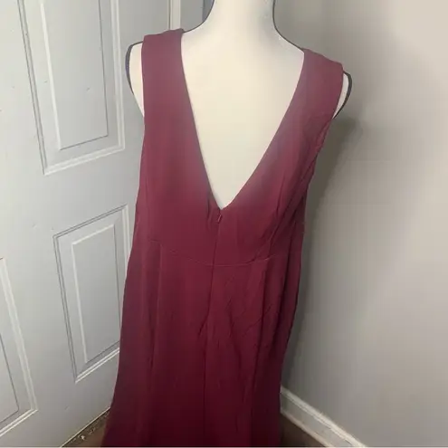 Eloquii Burgundy‎ maxi gown