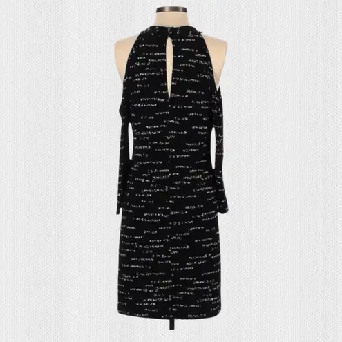 Veronica M Black & White Shoulder Cut Out Sheath Dress Sz Small