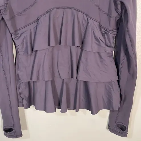 Lululemon  Yogi Dance Jacket Ruffle Grey size 8