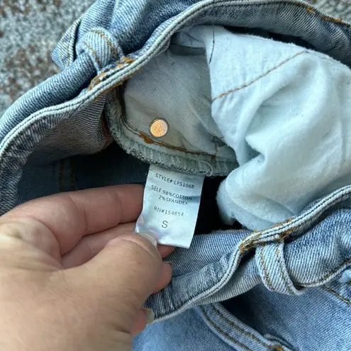 Claé The Label Frayed Cross Over Fly Jeans Blue Small Size undefined