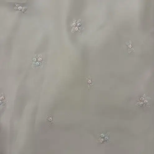 Vintage Gilligan & O’Malley Embroidered Sheer Slip Pink