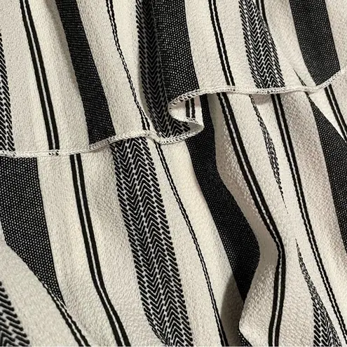 Paper Moon Striped Off-Shoulder Tie-Front Top - Size M