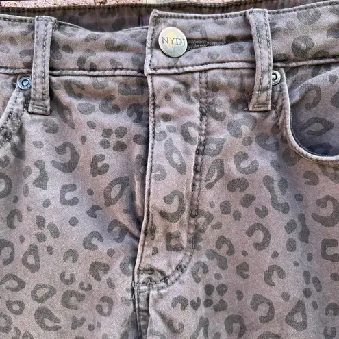 NYDJ Women’s Ami Skinny Leopard Cropped Pants Size 6