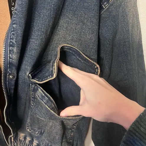 Current Mood  Bomber Jacket with Sherpa Tan Collar - Image 4