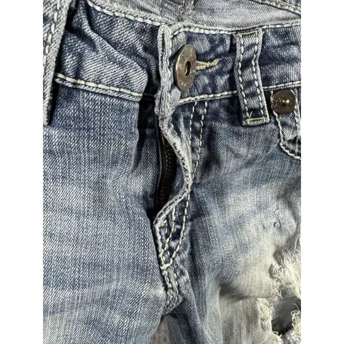 Silver Jeans Silver Twisted Jeans Women 27x29 Low Rise Distressed Destroyed Bootcut