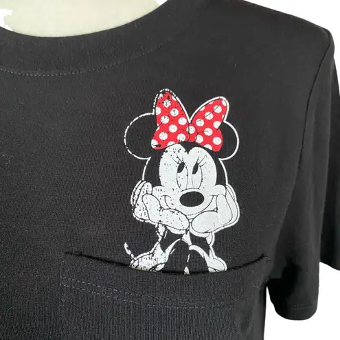 Modern Lux women's size small mini mouse black short sleeve crewneck t-shirt