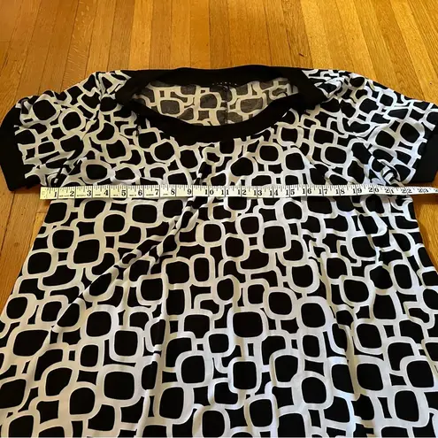 Tiana B Mod Geometric Y2K . A-Line Dress, Size 2X