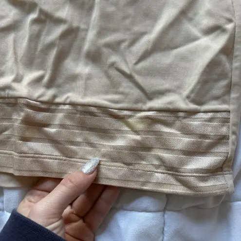 Assets Red Hot Label Spanx Shaping Slip Dress Bodycon Nude Beige Womens Large Tan