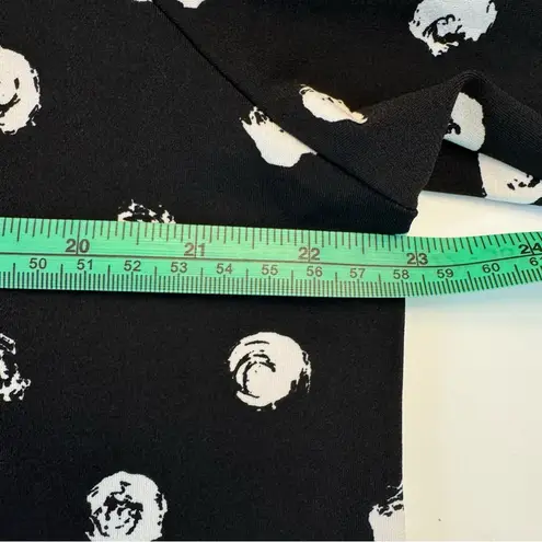 NWT Clara Sun Woo Dot Tunic Black White Split Hem 1X XL Dip Hem Shirt Top SunWoo