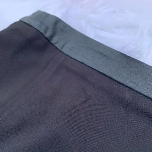 Joe Fresh NWT Faux Leather Trim Black Size 4 Skirt