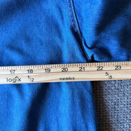 VTG Denim Field Chore Coat Barn Jacket Plaid M 100% Cotton Oh!Mamma Farm Cabin Blue Size M