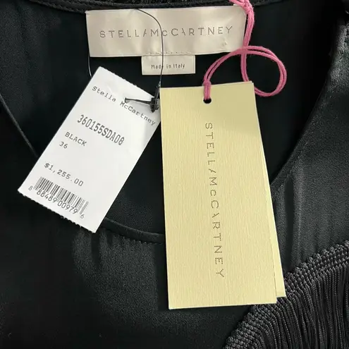 Stella McCartney Fringe Trimmed Sleeveless Top Black Size 36 / US 0-2 - Image 9