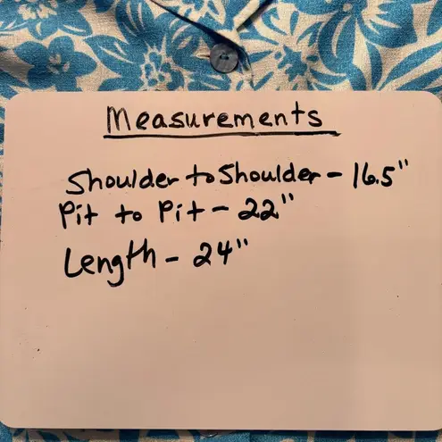 Koret Dress Jacket Women's Petite Size 14WP Blue Floral Open Slit Back