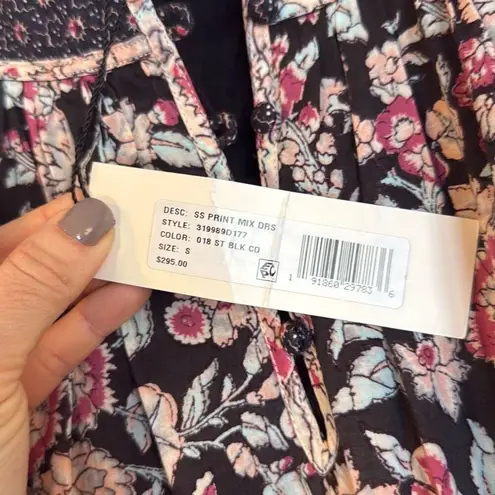 Rebecca Taylor La Vie NWT mixed printed ruffle sleeve dress small