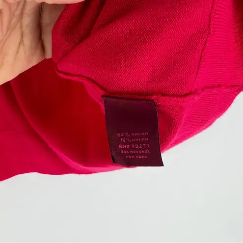 212 Collection Pink Soft Stretch Knit Open Front Bolero Shrug Cardigan Topper Pink Size XL