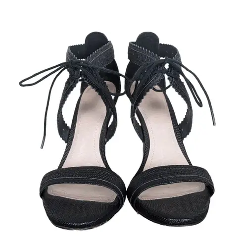 Pour La Victoire Shanna High Heel Shoes 7.5 Leather Black Special Occasion