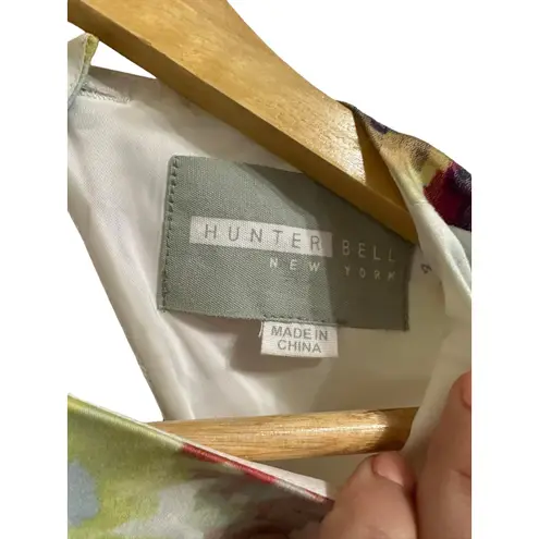 Hunter Bell New York Kukka Tea A-line Dress Floral Keyhole Back Size 4