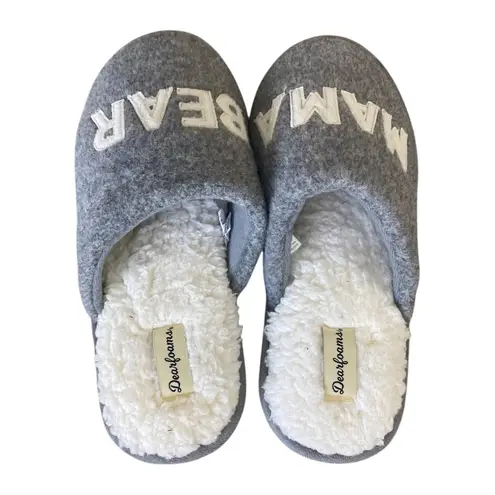 Dearfoams Women's Carley Mama Bear Mom Scuff Slipper NEW Size 9/10