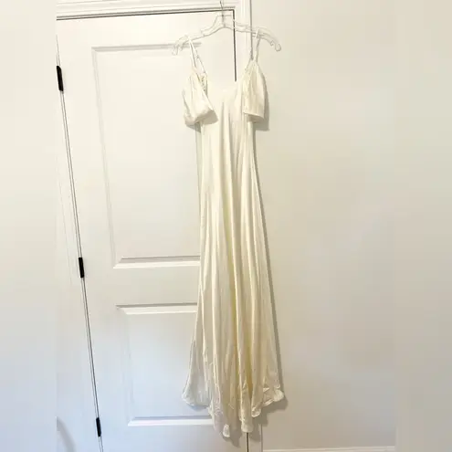 L'Agence Kenna Silk Gown in Ivory