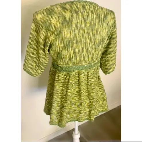 Chelsea and Violet  green knit cardigan