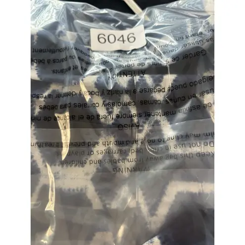 Lafayette 148 Ikat Pleated Tunic Top Size 14 Batik Dyed Career Office Lagenlook Blue