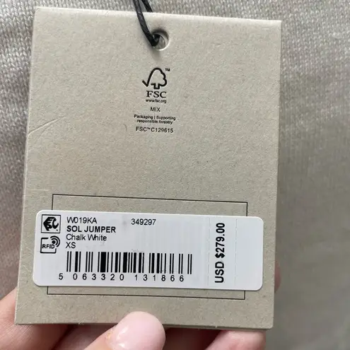 ALLSAINTS NWT All Saints Sol Mixed Media Lace Top in Chalk Sz XS $279