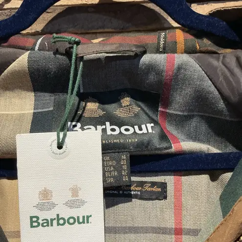 Barbour NWT Womens Brinian Wax Bark Jacket size 10