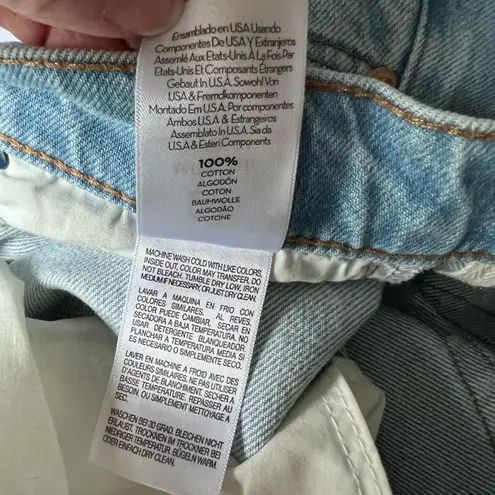 MOTHER SNACKS! Straight leg jeans New High rise light wash 90s Jean NWT 29 Blue