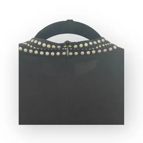 new Crystaline by Tango Mango ✵ Swarovski Crystal Elements Tunic Top ✵ Black ✵ S