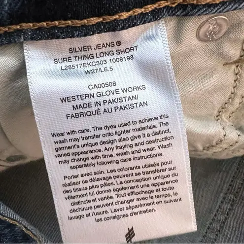 Silver Jeans Co. Women's Sure Thing Long High Rise Shorts Size 27 NWT