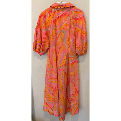 Farm Rio NWT  Bright Forest Shirtdress (S)