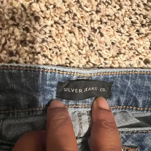 Silver Jeans High Note Skinny Medium Wash Denim Jeans W33/L27