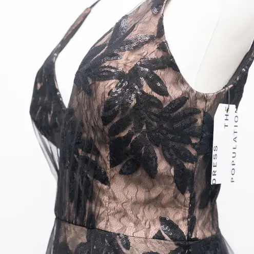 Dress the Population Courtney Sequin Overlay Dress Small