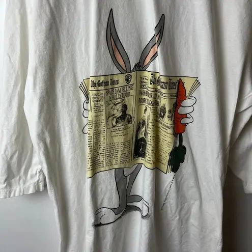 l*space  Jam T Shirt Vintage 90s White Large L Graphic Tee Bugs Bunny