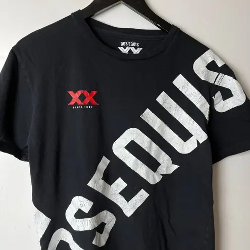 Dos Equis Beer T Shirt Medium M Black Graphic Tee