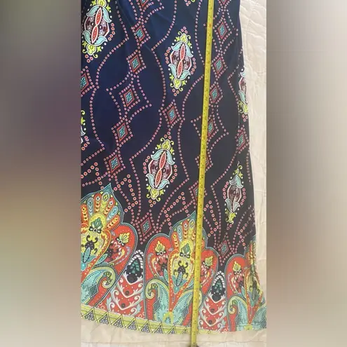 Winwin Convertible Maxi Skirt / Strapless Dress Multicolor Paisley Floral L-XL