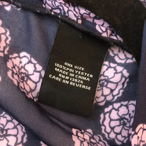 Marcus Adler The Ariel Topper Open Front Sheer Floral Blue Purple One Size Size undefined