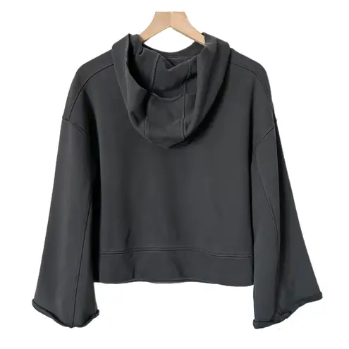 Alo Yoga  Low Key Hoodie in Anthracite Charcoal Gray Wide Sleeve Size Small - Image 3