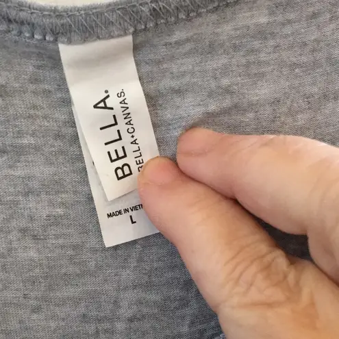 FINAL MARKDOWN Ladies Bella racerback tank large Gray