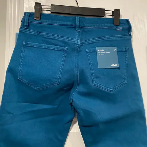 Jag jeans NWT JAG Size 6P Cassie Moroccan Blue Cassie Mid Rise Slim Fit Straight Leg Jeans - Image 4