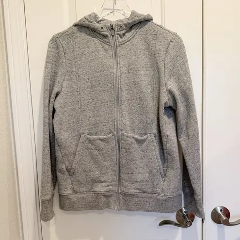 FIGS  On Shift Full Zipper Hoodie Sweatshirt in Heathered Grey size Medium