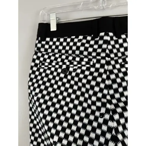 NWT Waac Golf Black White Checkered Golf Shorts Women’s Size 0