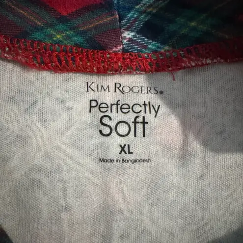 kim rogers XL Christmas Plaid Shirt