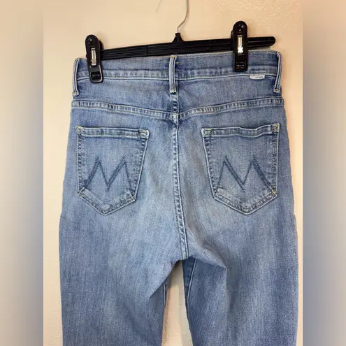 Mother Denim The Seamed Swooner Hover Blowing Kisses Blue Skinny Jeans Size 27