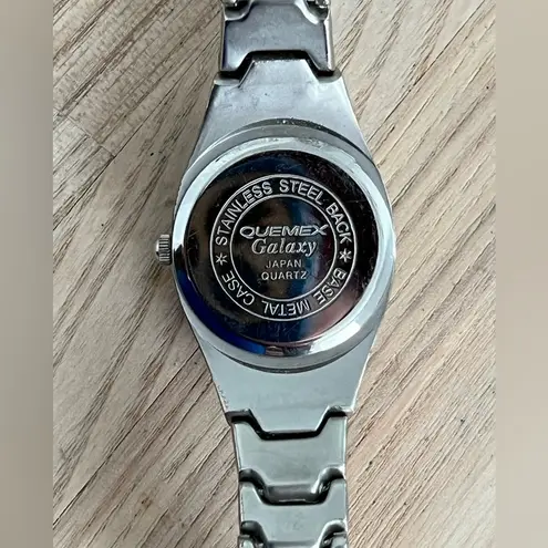 Quemax Galaxy Ladies Watch Stainless Steel Bracelet, Dial, Hands, and Markers